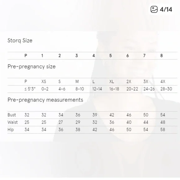 STORQ Anytime Maternity Overalls in Black S - Picture 4 of 9